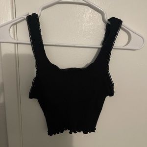 Black crop top